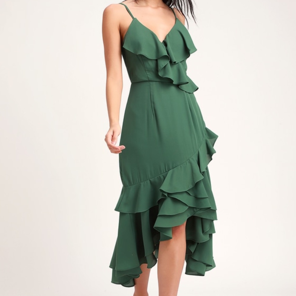 Lulus Long Green Dress